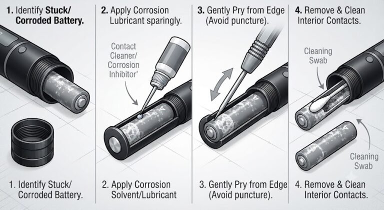 How to Unstick Battery Laser Pointer With Black and Gray: Safe Step-by-Step Guide how to unstick battery laser pointer with black and gray